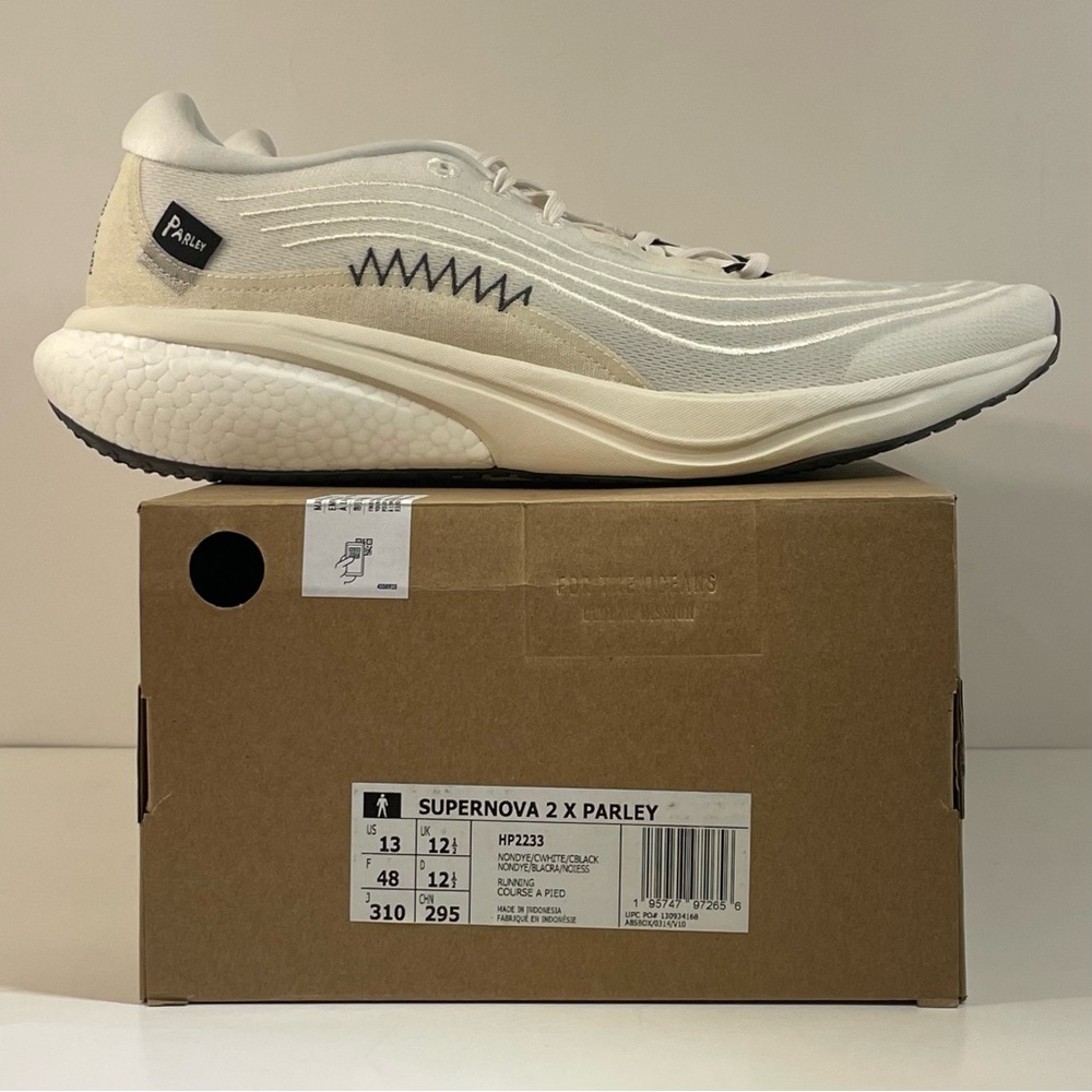 [BRAND NEW] ADIDAS SUPERNOVA 2.0 PARLEY CHALK WHITE MENS SHOES SIZE 13 SNEAKERS